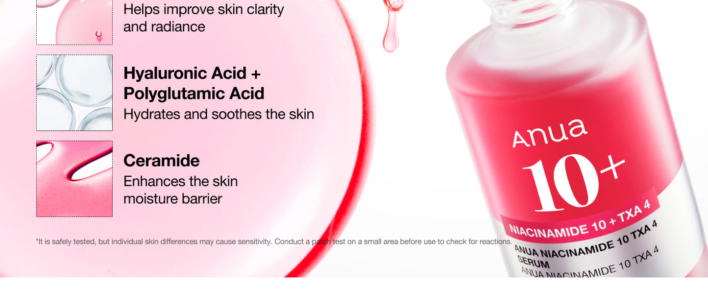 Zermet 1 Zermet 1 Niacinamide 10 + TXA 4 Serum, Hyaluronic Acid, Tranexamic acid, Facial Serum for Glass Skin, Clarifying, Radiant Complexion with Natural Color, Korean Skin Care (30ml /1.01 fl.oz)