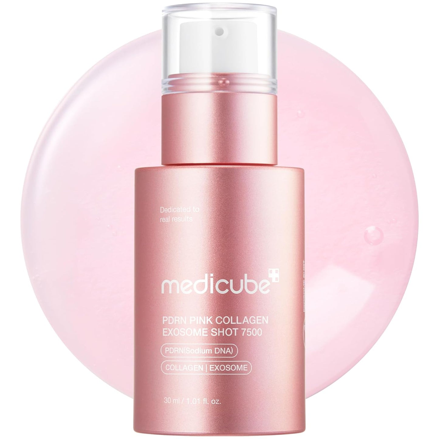 Zermet 1 medicube Zermet 1  Pink Collagen Exosome Shot Serum 7,500 PPM | Liquid Skin Booster | Exosome, Salmon DNA Zermet 1 , Spicules | Uneven Skin Tone, Pore Care, Skin Texture | Korean Skin Care 1.01 fl.oz