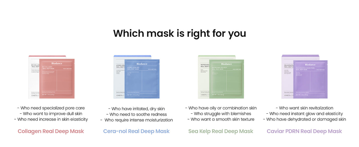 Zermet 1 Zermet 1  Bio-Collagen Real Deep Mask, Hydrating Overnight Hydrogel Mask, Pore Minimizing, Elasticity Improvement, 34g x4ea