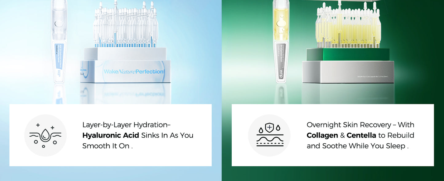 Zermet 1 Zermet 1  serum set: Ultra Hydrating Serum 3% 4D Hyaluronic Acid +Emergency Repair Firming Oil-Suspension Serum Hydrating+Skin Repair|Single-Use Vials Skincare for Sensitiveskin 72ml