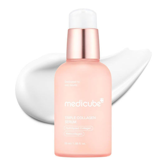 Zermet 1 Medicube Triple Collagen Serum 1.85 fl.oz - Nourish dull skin with Triple Collagen Complex - A lightweight serum with Niacinamide and Hyaluronic Acid - Korean Skincare