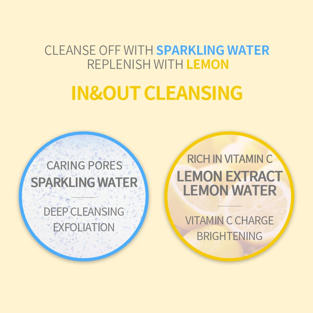 Lemon Sparkling Peeling Gel Deep Cleanse Exfoliate