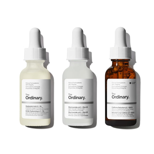 Zermet 1 The Ordinary Most Loved Skincare Trio Set – Hyaluronic Acid 2% + B5, Niacinamide 10% + Zinc 1%, Caffeine Solution 5% – Hydrating, Brightening & Pore-Minimizing Serums – Vegan & Cruelty-Free