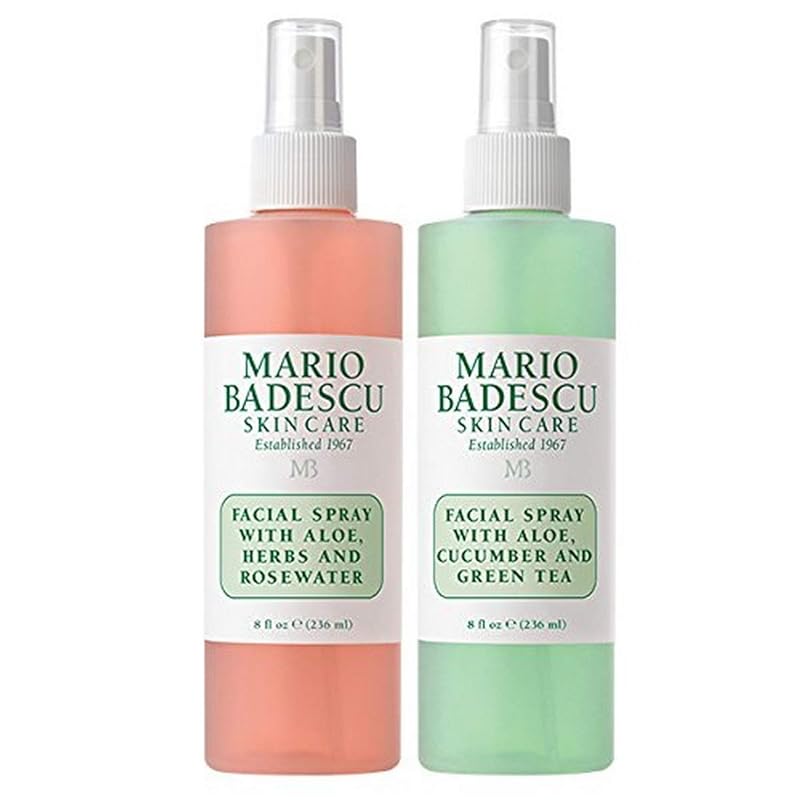 Zermet 1 Mario Badescu Facial Spray with Aloe, Herbs and Rose Water for All Skin Types, Face Mist that Hydrates, Rejuvenates & Clarifies