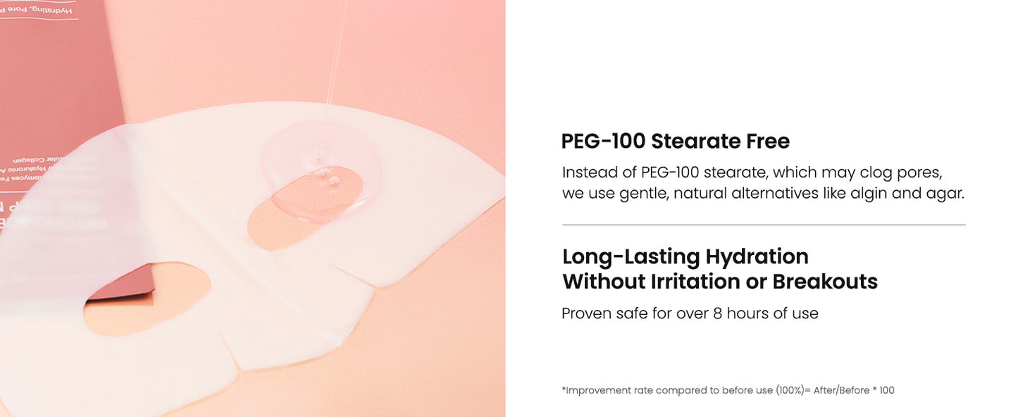 Zermet 1 Zermet 1  Bio-Collagen Real Deep Mask, Hydrating Overnight Hydrogel Mask, Pore Minimizing, Elasticity Improvement, 34g x4ea