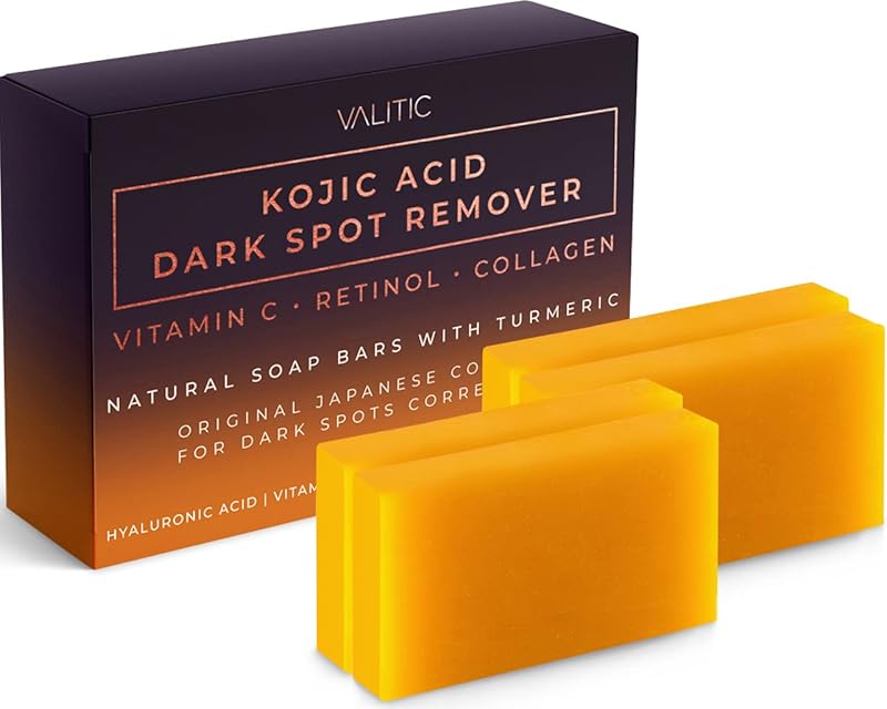 Zermet 1 Zermet 1  Kojic Acid Dark Spot Remover Soap Bars with Vitamin C, Retinol, Collagen, Turmeric - Original Japanese Complex Infused with Hyaluronic Acid, Vitamin E, Shea Butter, Castile Olive Oil (2 Pack)