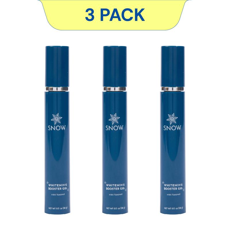 SNOW Daily Toothpaste Teeth Whitening Booster Gel Oral Brush | Gentle & Safe on Enamel | Safe at-Home Dental Hygiene | Tooth Care for a Whiter Smile