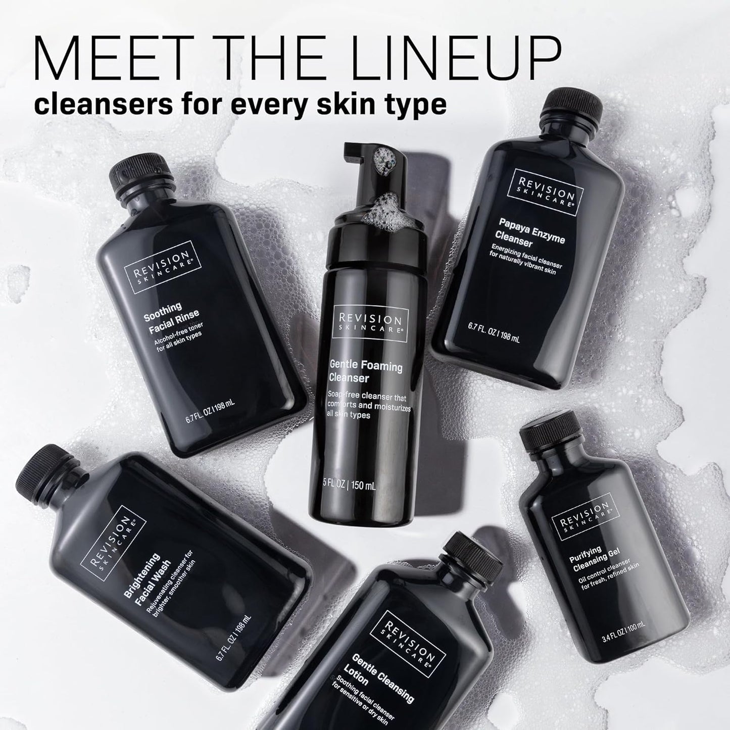 Zermet 1 Revision Skincare Papaya Enzyme Cleanser, Energizing Facial Cleanser with Salicylic Acid, Soothing and Exfoliating