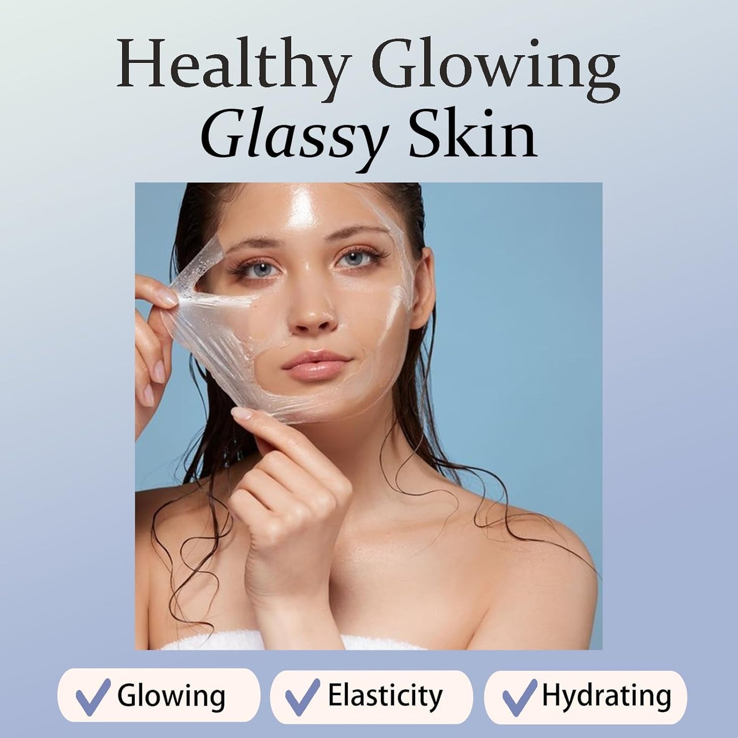 Zermet 1 Zermet 1  Collagen Wrapping Mask Set,Enhance Serum and Peel Off Facil Mask for Elasticity,Hydrating,Glowing and Plumping Skin,Face Mask with Collagen,Peptide and Niacinamide,Skin Care