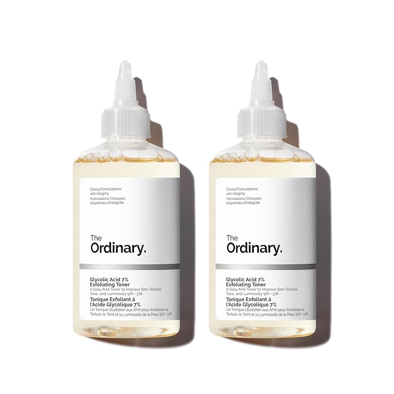 Zermet 1 The Ordinary Glycolic Acid 7% Exfoliating Toner, Brightening and Smoothing Daily Toner for More Even-Looking Skin Tone