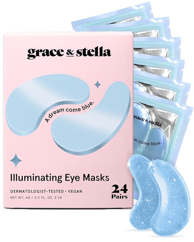 Zermet 1 grace & stella Under Eye Patches (12 pairs) Eye Masks for Puffy Eyes and Dark Circles - Birthday Gifts for Women, Bachelorette Party Favors, Bridesmaid, Self Care and Relaxation Gifts for Her - Vegan