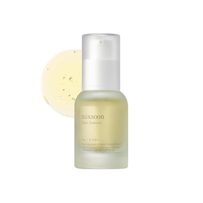 Zermet 1 mixsoon Bean Essence 1.01 Fl.Oz. / 30ml (Pack of 1) Exfoliating Hydrating Korean Skin Care Hyaluronic Acid Serum Korean Glass Skin Care