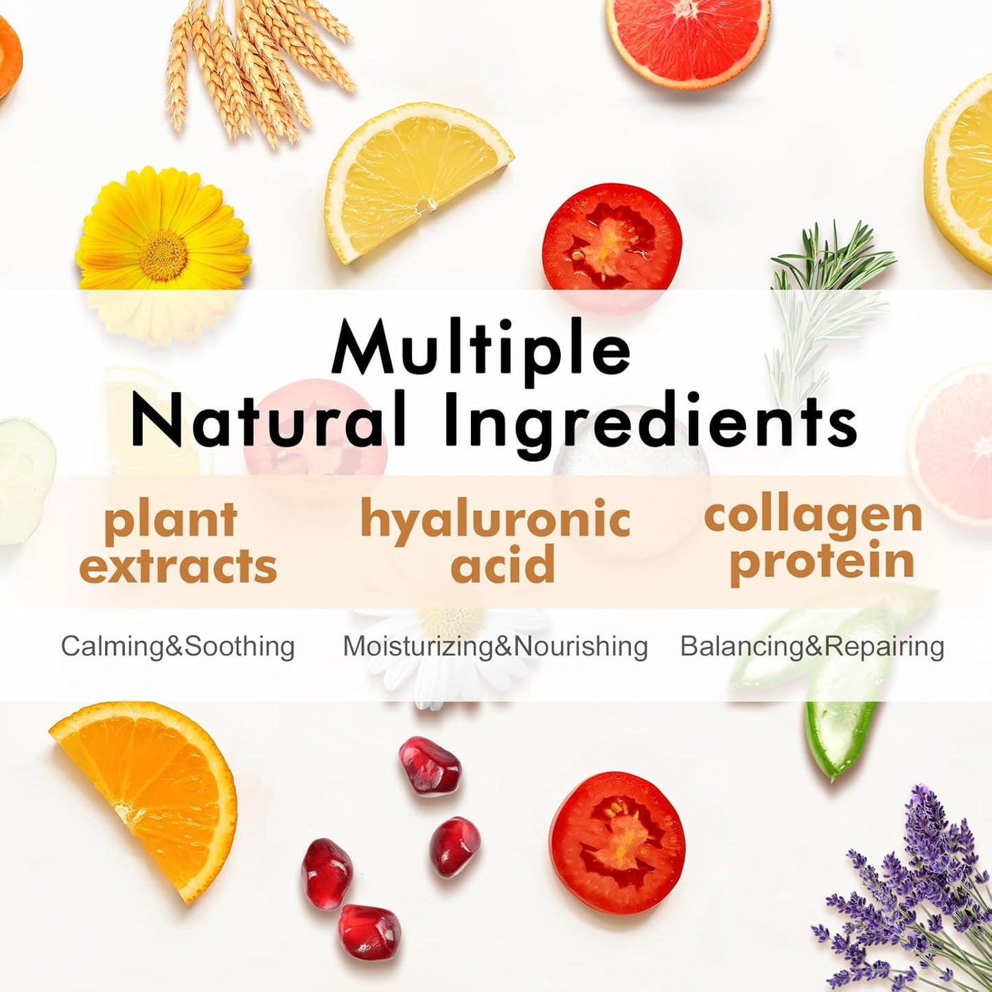 Zermet 1 60 Pack Collagen Essence Face Masks Skincare for Women, Hydrating Sheet Face Masks Suitable for Dry and Sensitive Skin, Bulk Facial Masks for Women Skin Care, Face Mask Gifts Set for Spa Party