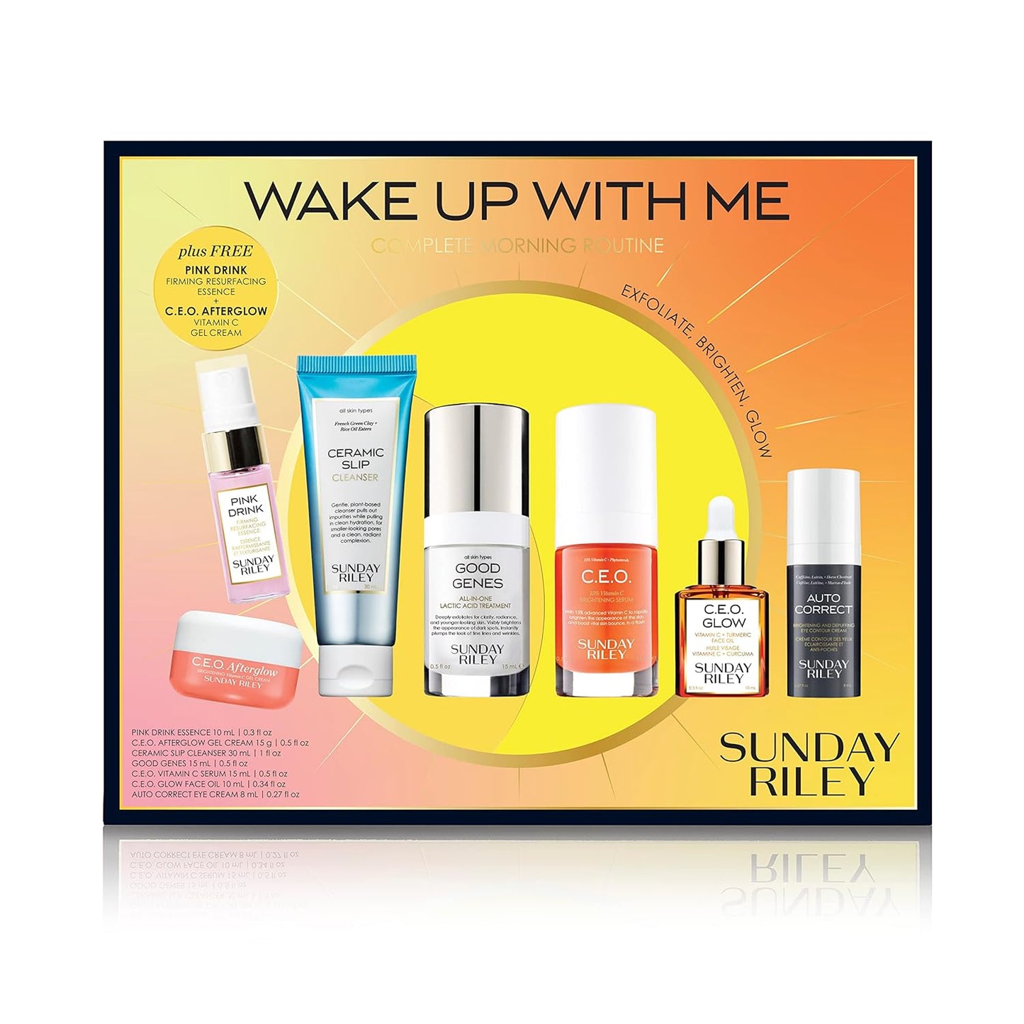 Zermet 1 Sunday Riley Wake Up With Me Complete Brightening Morning Skincare Set