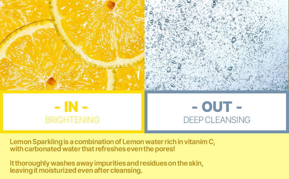Lemon Sparkling Peeling Gel Deep Cleanse Exfoliate