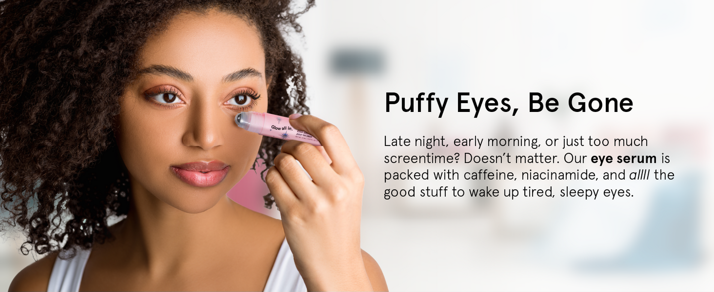 Zermet 1 grace & stella Award Winning Under Eye Brightener Roller - Airplane Travel Essentials - Retinol & Caffeine Eye Serum for Puffiness, Dark Circles, Wrinkles - Vegan Skincare (15ml / 0.51floz)