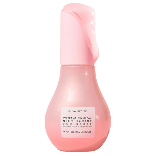 Zermet 1 Glow Recipe Watermelon Niacinamide Dew Drops - Brightening, Plumping Hydrating Face Serum, Makeup Primer + Liquid Highlighter with Hyaluronic Acid - Dewy & Glowing Korean Skin Care (40ml)