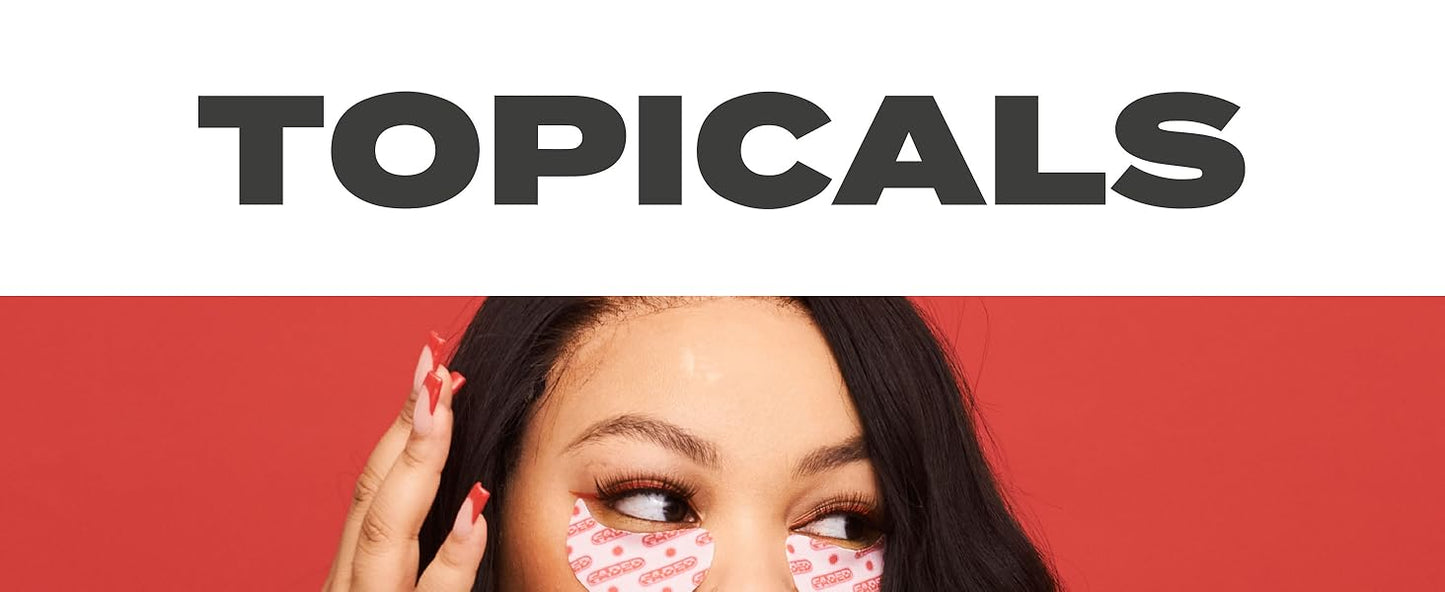 Zermet 1 Topicals Faded Brightening Under Eye Masks | Revitalizing Patches to Depuff, Hydrate, and Illuminate | Diminishes Dark Circles and Fine Lines | Made with Kojic Acid, Caffeine & Niacinamide