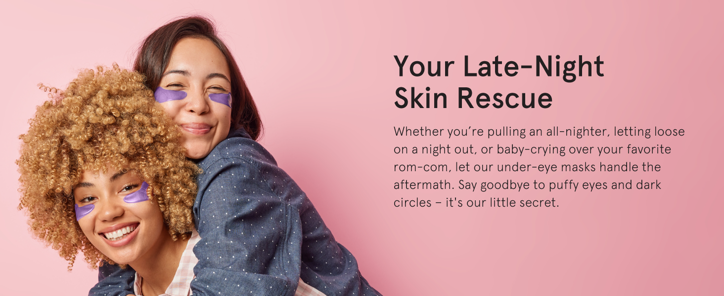 Zermet 1 grace & stella Retinol Under Eye Patches for Puffy Eyes and Dark Circles - Restoring Gel Under Eye Masks with Hyaluronic Acid - Vegan Cruelty-Free Skincare, Birthday Gifts for Women (Purple, 24 Pairs)