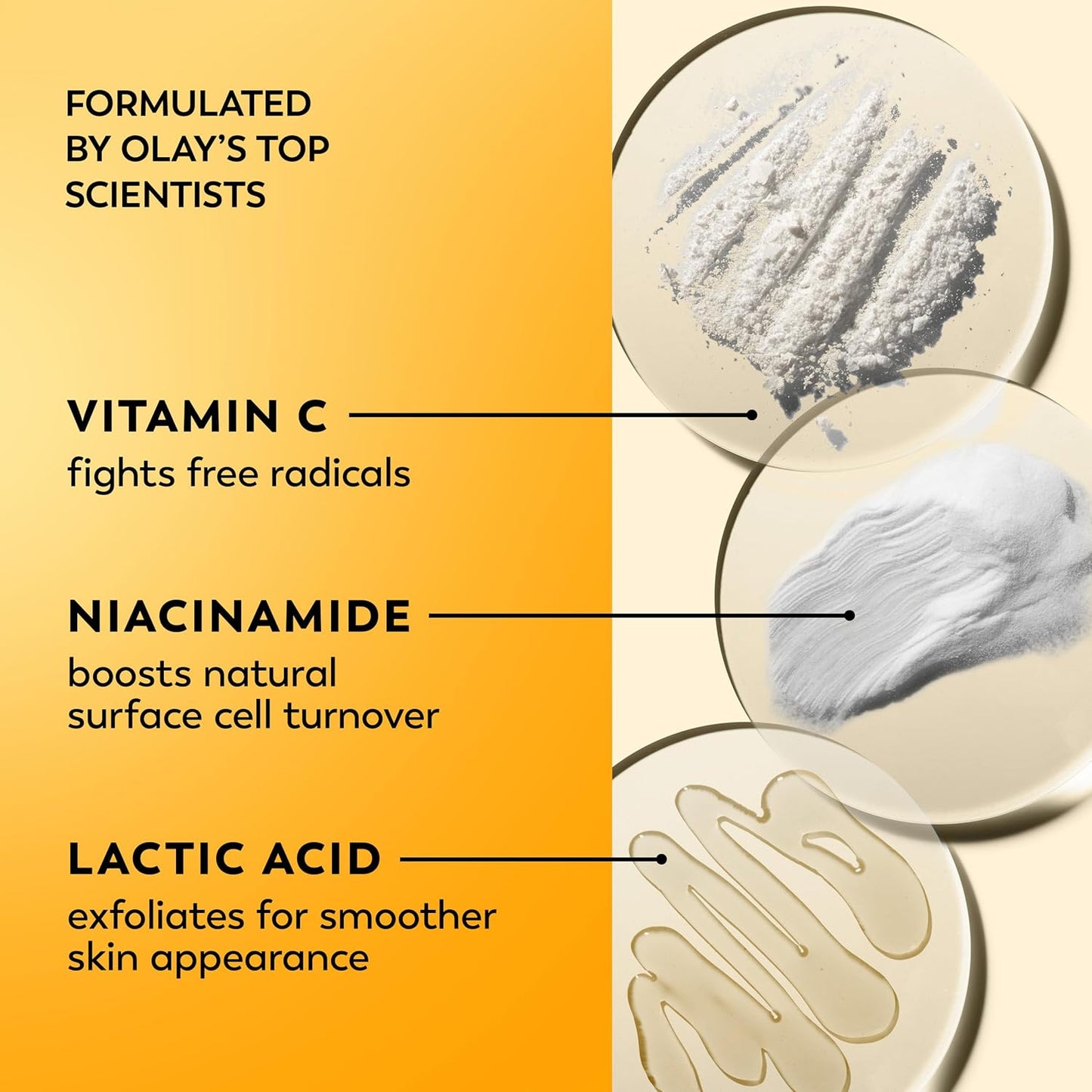 Zermet 1 Olay Vitamin C Face Moisturizer, Brightening Cream for Women, Instant Hydration, Evens Tone, Dark Spot & Hyperpigmentation Reduction, Glowing Skin Care - Niaciniamide, Lactic Acid, 1.7 Oz