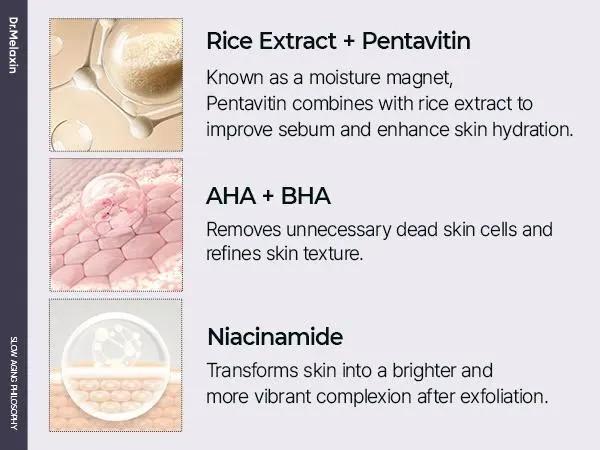 Zermet 1 Peel Shot Glow Rice Ampoule Duo -Serums for Brightening, Exfoliating, andMoisturizing -Suitable for All Skin Types