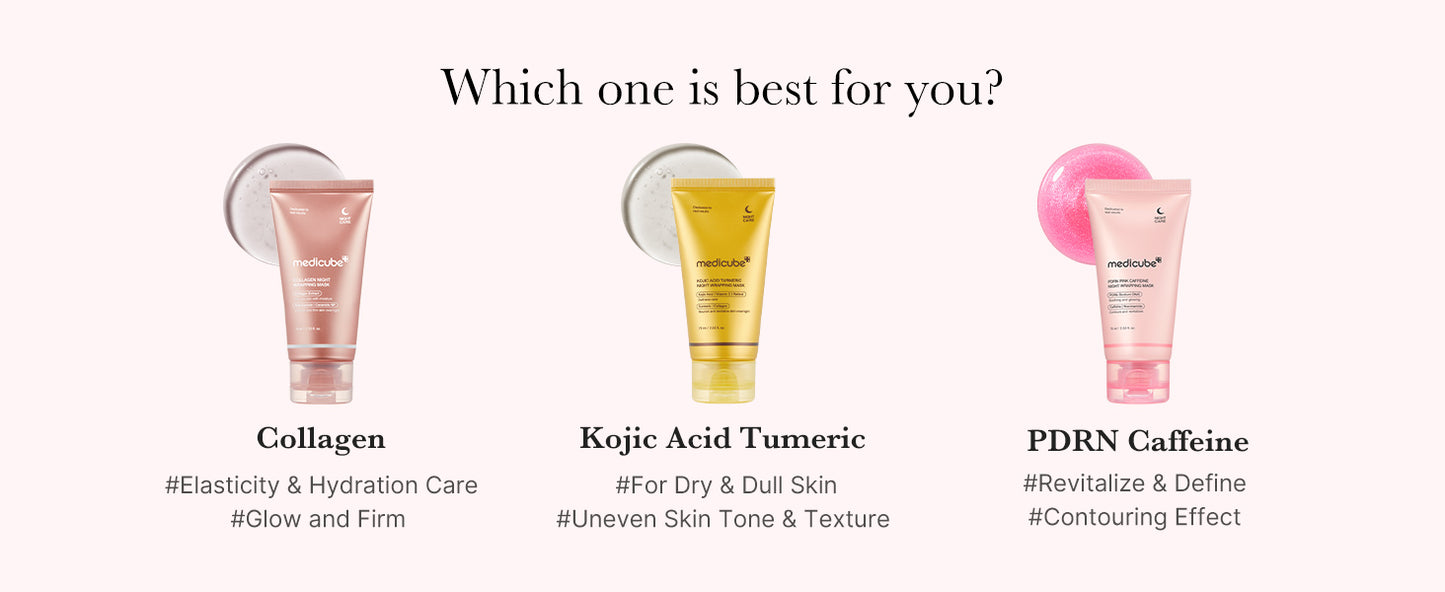 Zermet 1 medicube Collagen Overnight Wrapping Peel Off Facial Mask Pack - Elasticity & Hydration Care, Reduces Sagging & Dullness - Hydrolyzed Collagen For Glowing Skin - Korean Skin Care, 2.53 fl.oz