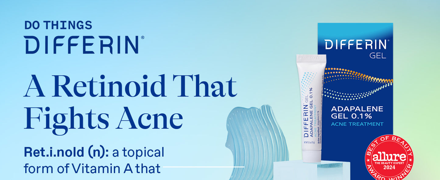 Zermet 1 Differin Acne Treatment Gel, 30 Day Supply, Retinoid Treatment for Face with 0.1% Adapalene, Gentle Skin Care for Acne Prone Sensitive Skin, 15g Tube (Packaging May Vary)