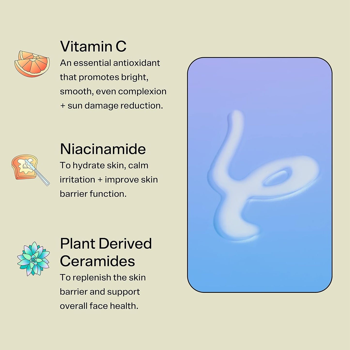 Zermet 1 Zermet 1 Skincare Day Dream Vitamin C Serum for Face - Hydrating Face Serum with Niacinamide + Ceramides - Helps Even Skin Tone and Improve Texture from Sun Damage - Summer Skin Care Essential (30ml)