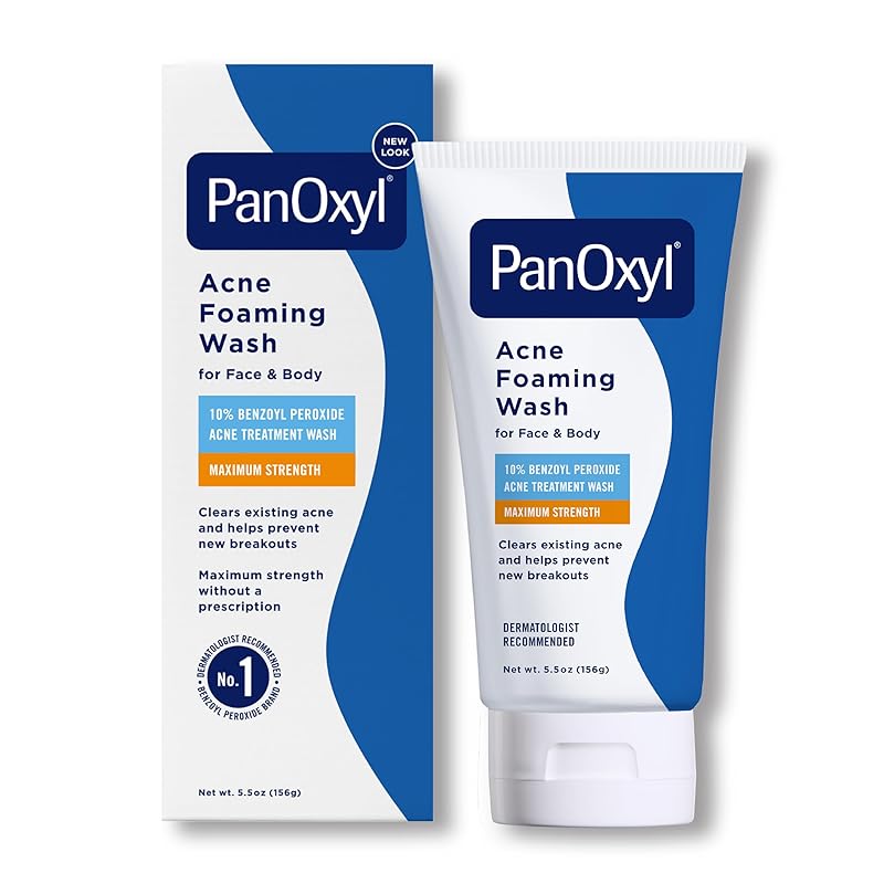 Zermet 1 PanOxyl Acne Foaming Wash Benzoyl Peroxide 10% Maximum Strength Antimicrobial, 5.5 Oz