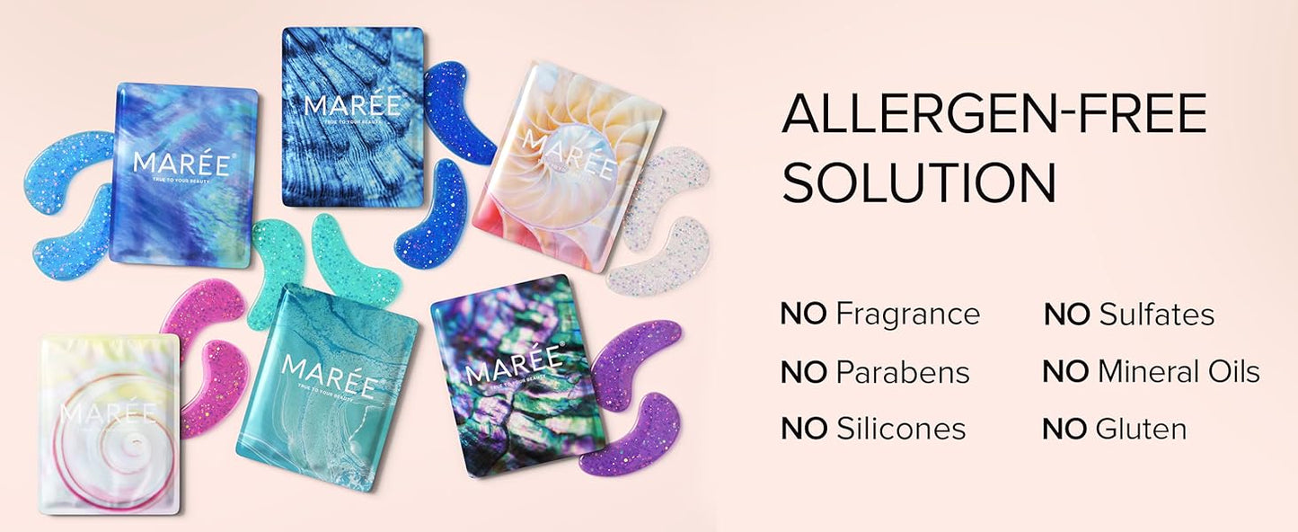 Zermet 1 Zermet 1  Eye Gels - Pads Under Eye Patches for Puffy Eyes and Dark Circles with Collagen & Hyaluronic Acid - Anti Wrinkles Under Eye Masks Skincare Treatment for Puffiness & Bags - Parches Para Ojeras