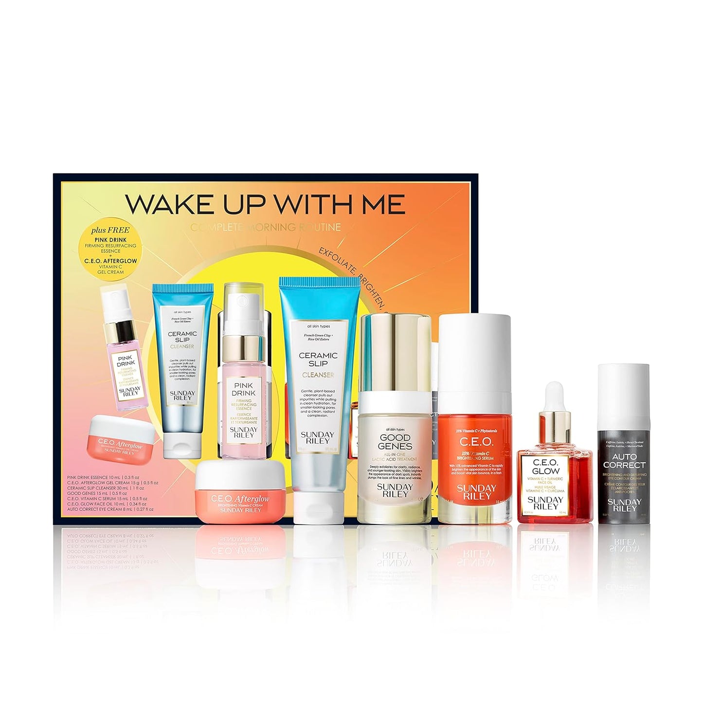 Zermet 1 Sunday Riley Wake Up With Me Complete Brightening Morning Skincare Set