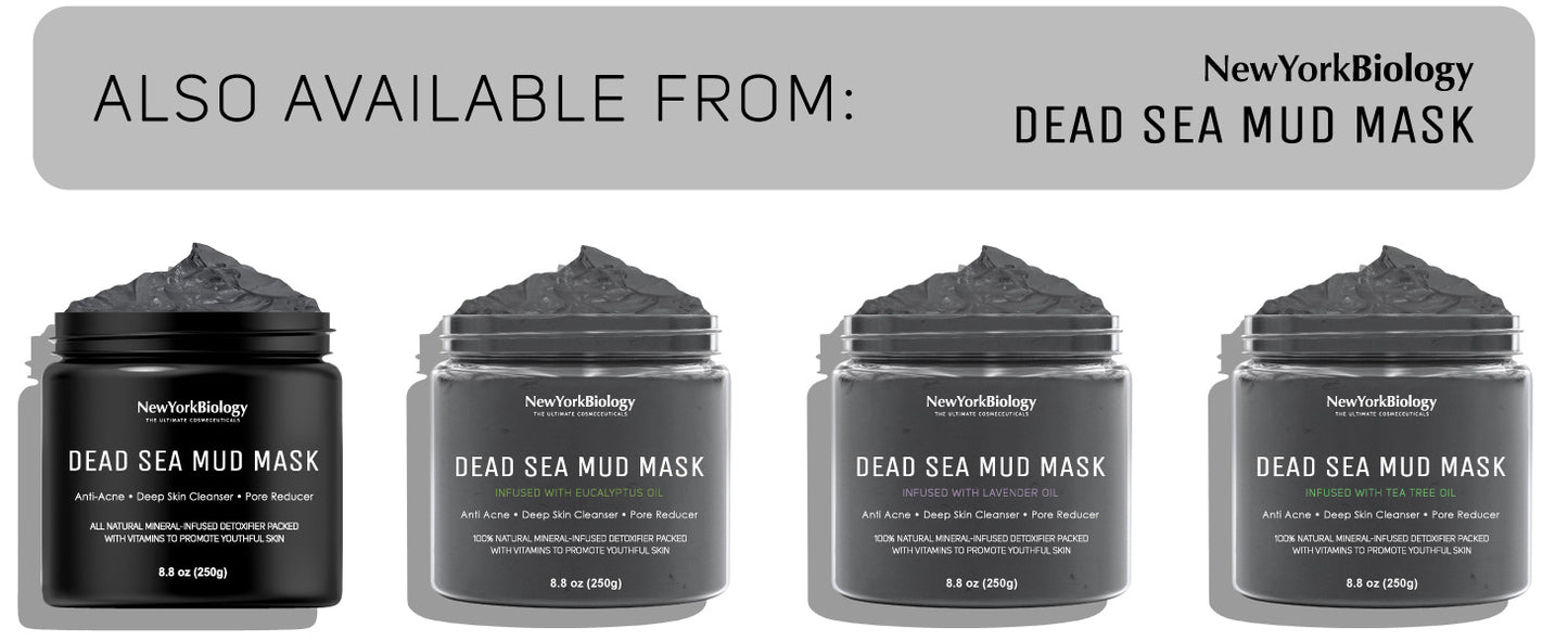 Zermet 1 New York Biology Dead Sea Mud Mask for Face and Body - Spa Quality Pore Reducer for Acne, Blackheads & Oily Skin, Natural Skincare for Women, Men - Tightens Skin for A Healthier Complexion - 8.8 oz