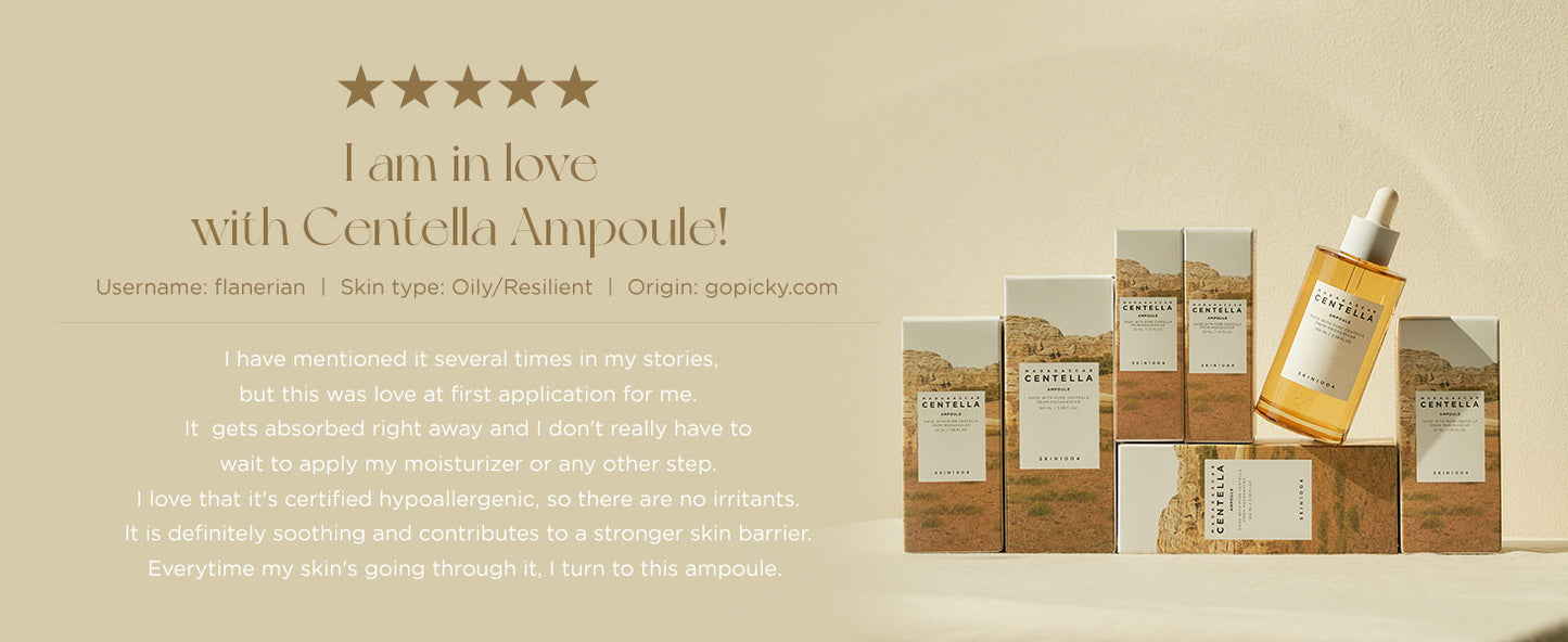 Zermet 1 Zermet 1 Madagascar Centella Asiatica Ampoule Facial Serum 1.85 fl.oz, 55ml, Soothes Acne Prone and Sensitive Skin