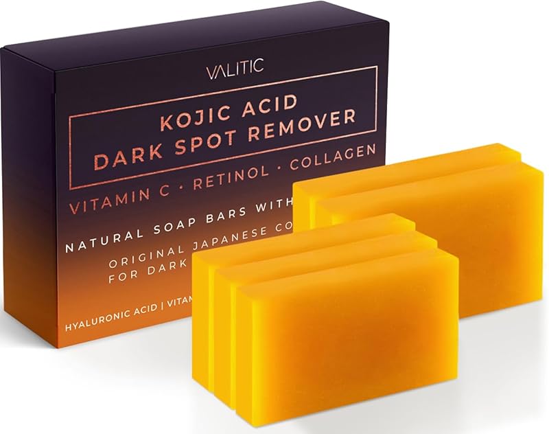 Zermet 1 Zermet 1  Kojic Acid Dark Spot Remover Soap Bars with Vitamin C, Retinol, Collagen, Turmeric - Original Japanese Complex Infused with Hyaluronic Acid, Vitamin E, Shea Butter, Castile Olive Oil (2 Pack)