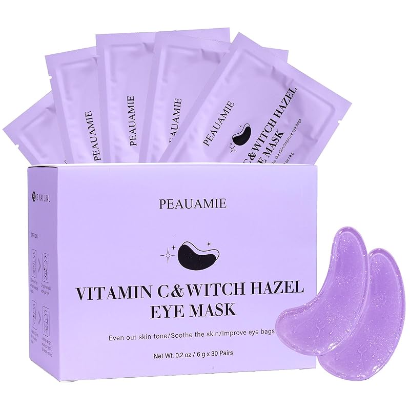 Zermet 1 Under Eye Patches Gold and Hyaluronic Acid for puffy eyes,Rose Eye Masks for Dark Circles and Puffiness skin care Smooth Wrinkles products 30 Pairs