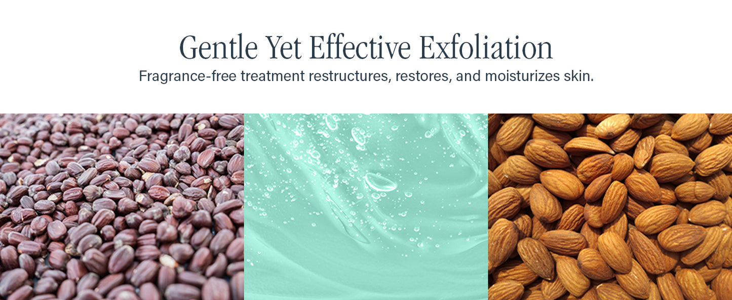 Gentle Exfoliating Face Scrub, Dermappeal Daily by SKINN - Anti-Aging Facial Treatment Exfoliator for Sensitive Skin with Jojoba Seed Beads & Lactic Acid, Smooths Wrinkles & Fine Lines