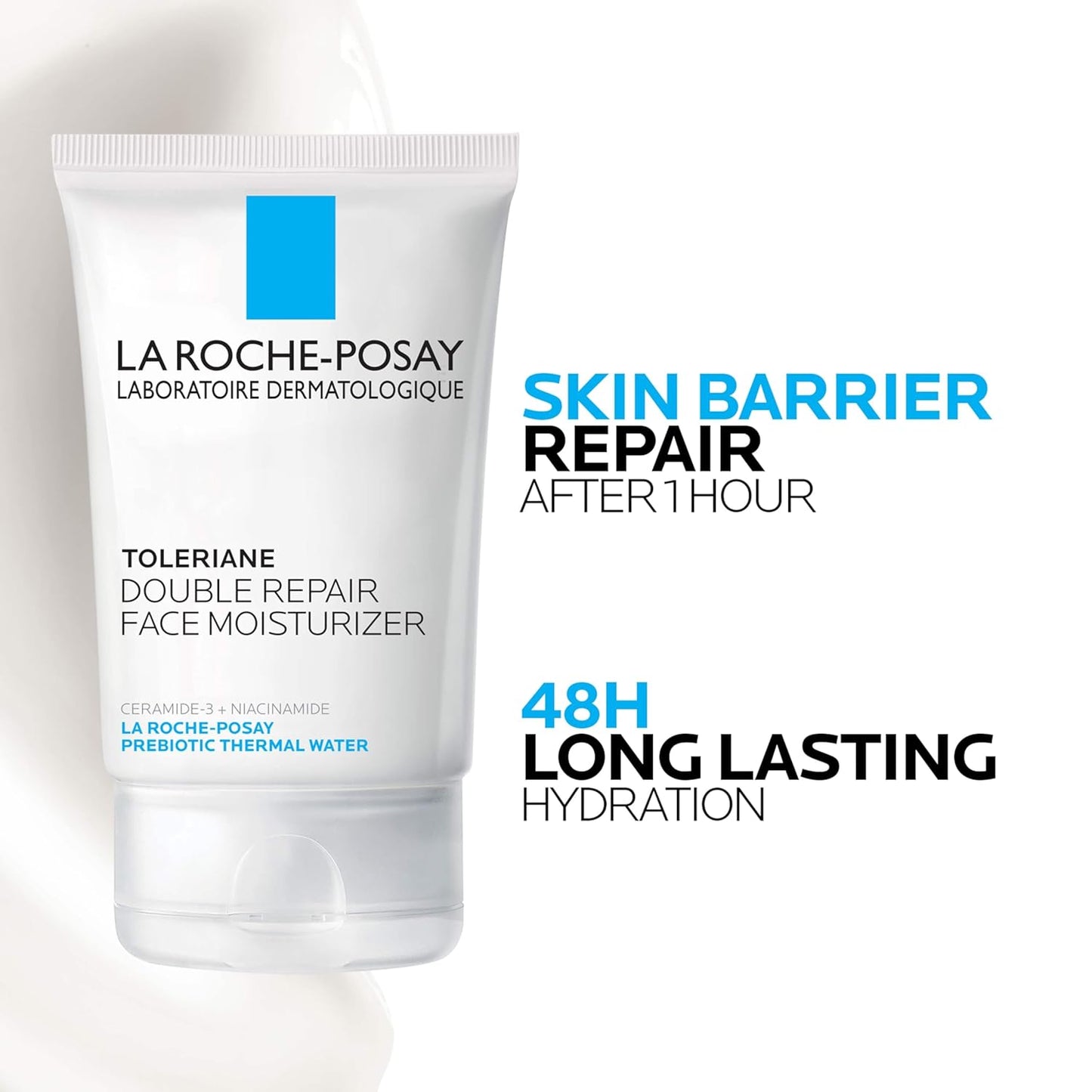 Zermet 1 La Roche-Posay Toleriane Double Repair Face Moisturizer, Daily Moisturizer Face Cream with Ceramide & Niacinamide for All Skin Types, Immediate Comfort & Long Lasting Hydration, Fragrance Free