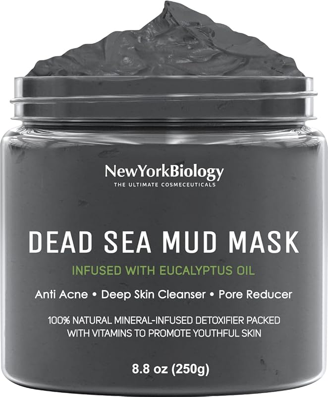 Zermet 1 New York Biology Dead Sea Mud Mask for Face and Body - Spa Quality Pore Reducer for Acne, Blackheads & Oily Skin, Natural Skincare for Women, Men - Tightens Skin for A Healthier Complexion - 8.8 oz