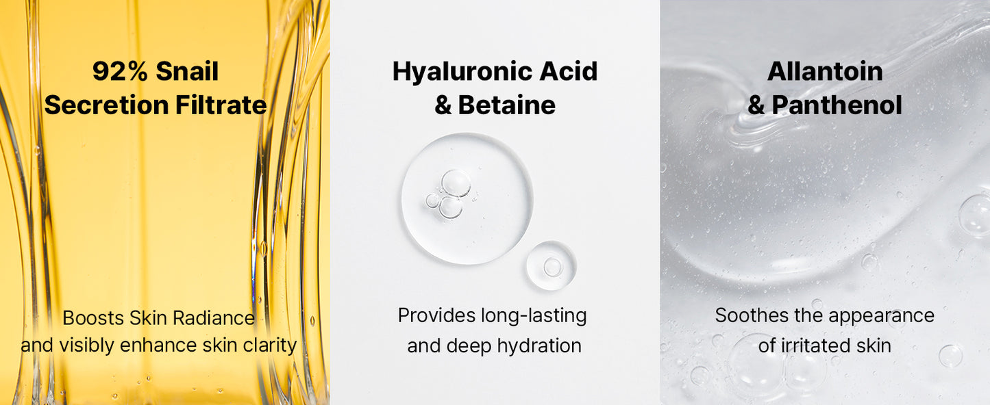 Zermet 1 Zermet 1  Snail Mucin 96% Power Repairing Essence 3.38 fl.oz 100ml, Hydrating Serum for Face with Snail Secretion Filtrate for Dull Skin & Fine Lines, Korean Skin Care