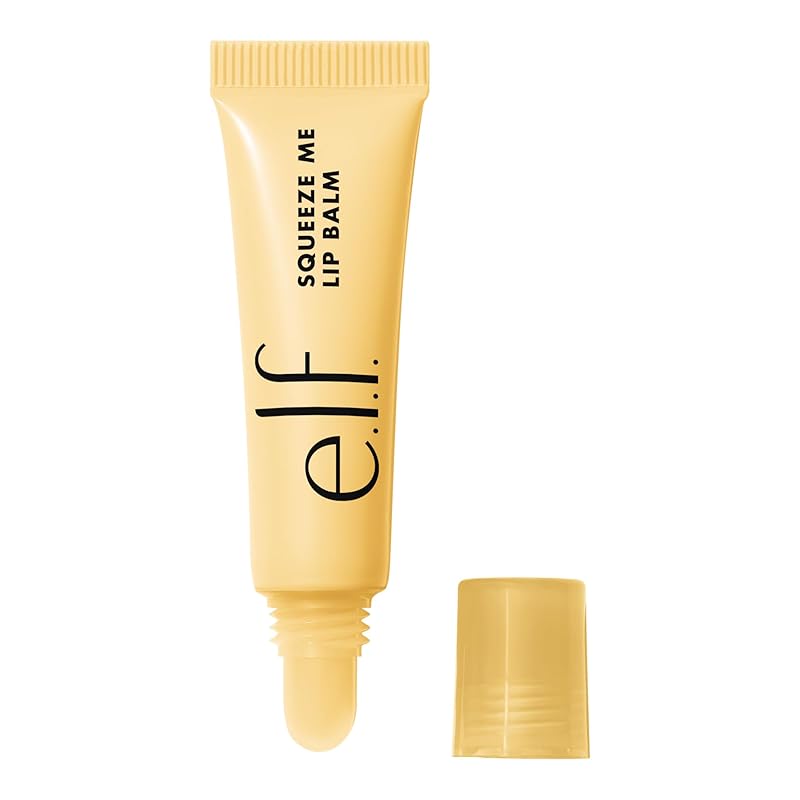 Zermet 1 e.l.f. Squeeze Me Lip Balm, Moisturizing Lip Balm For A Sheer Tint Of Color, Infused With Hyaluronic Acid, Vegan & Cruelty-free, Peach