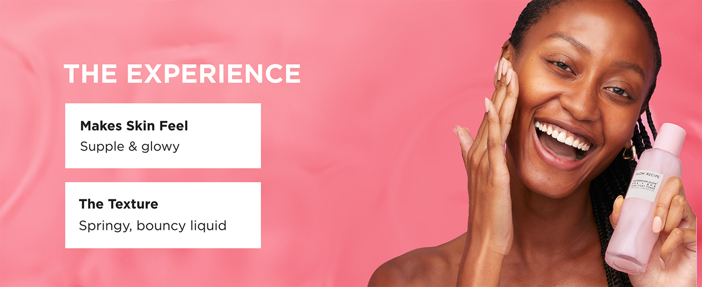 Zermet 1 Glow Recipe PHA + BHA Face Toner - Korean Skin Care Pore Minimizer & Gentle Facial Exfoliator for Tightening, Hydrating & Exfoliating - Glycerin, Watermelon & Cactus Water (40ml)