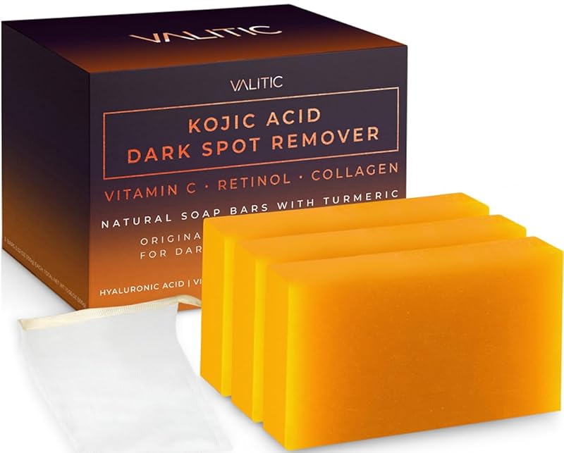 Zermet 1 Zermet 1  Kojic Acid Dark Spot Remover Soap Bars with Vitamin C, Retinol, Collagen, Turmeric - Original Japanese Complex Infused with Hyaluronic Acid, Vitamin E, Shea Butter, Castile Olive Oil (2 Pack)