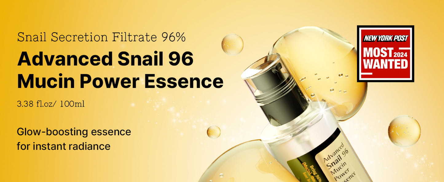 Zermet 1 Zermet 1  Snail Mucin 96% Power Repairing Essence 3.38 fl.oz 100ml, Hydrating Serum for Face with Snail Secretion Filtrate for Dull Skin & Fine Lines, Korean Skin Care