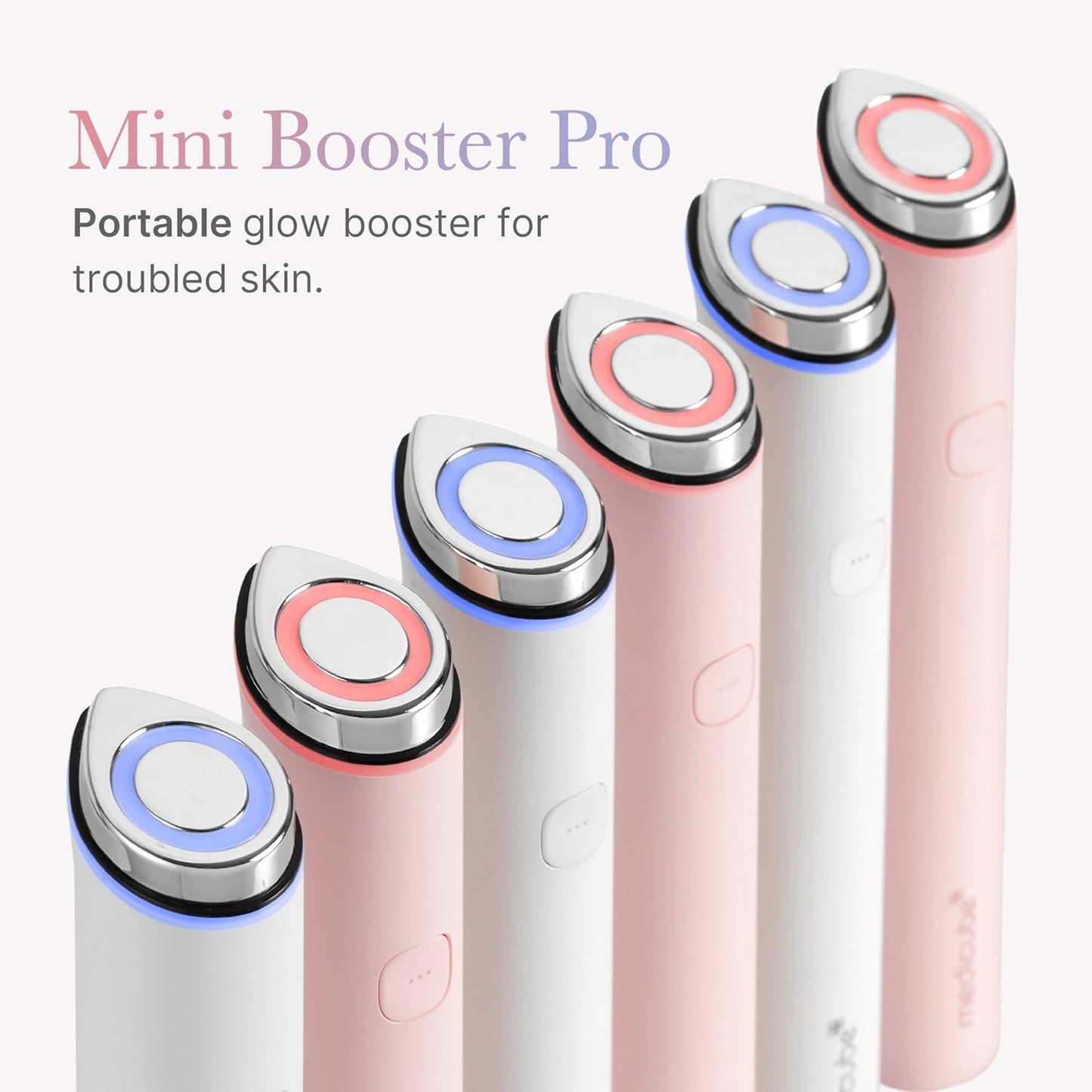 Zermet 1 medicube Mini Booster Pro Pink | Affordable at-Home Facial Skin Care Tool for Beginners - Portable Glow Booster for Glass Skin, Boosting Skin Care Absorption, Skin Care for Teens, Korean Skin Care
