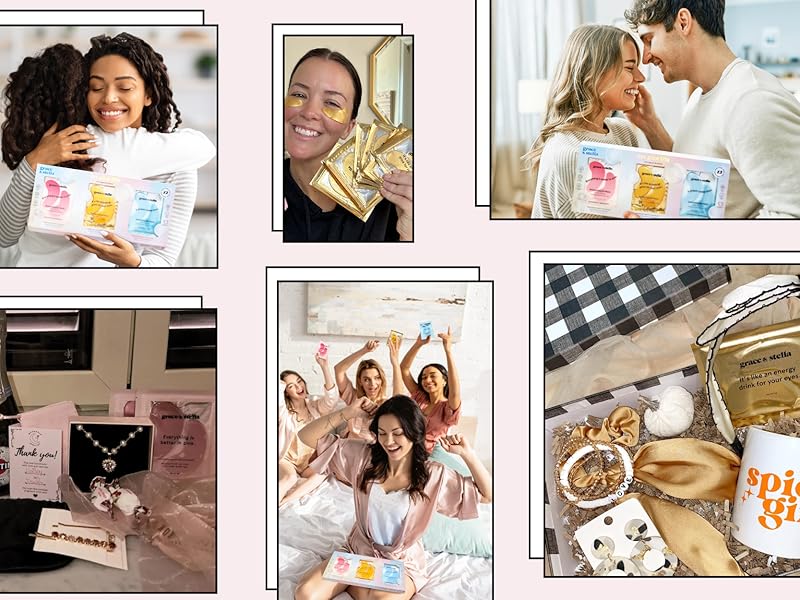 Zermet 1 grace & stella Under Eye Patches (12 pairs) Eye Masks for Puffy Eyes and Dark Circles - Birthday Gifts for Women, Bachelorette Party Favors, Bridesmaid, Self Care and Relaxation Gifts for Her - Vegan