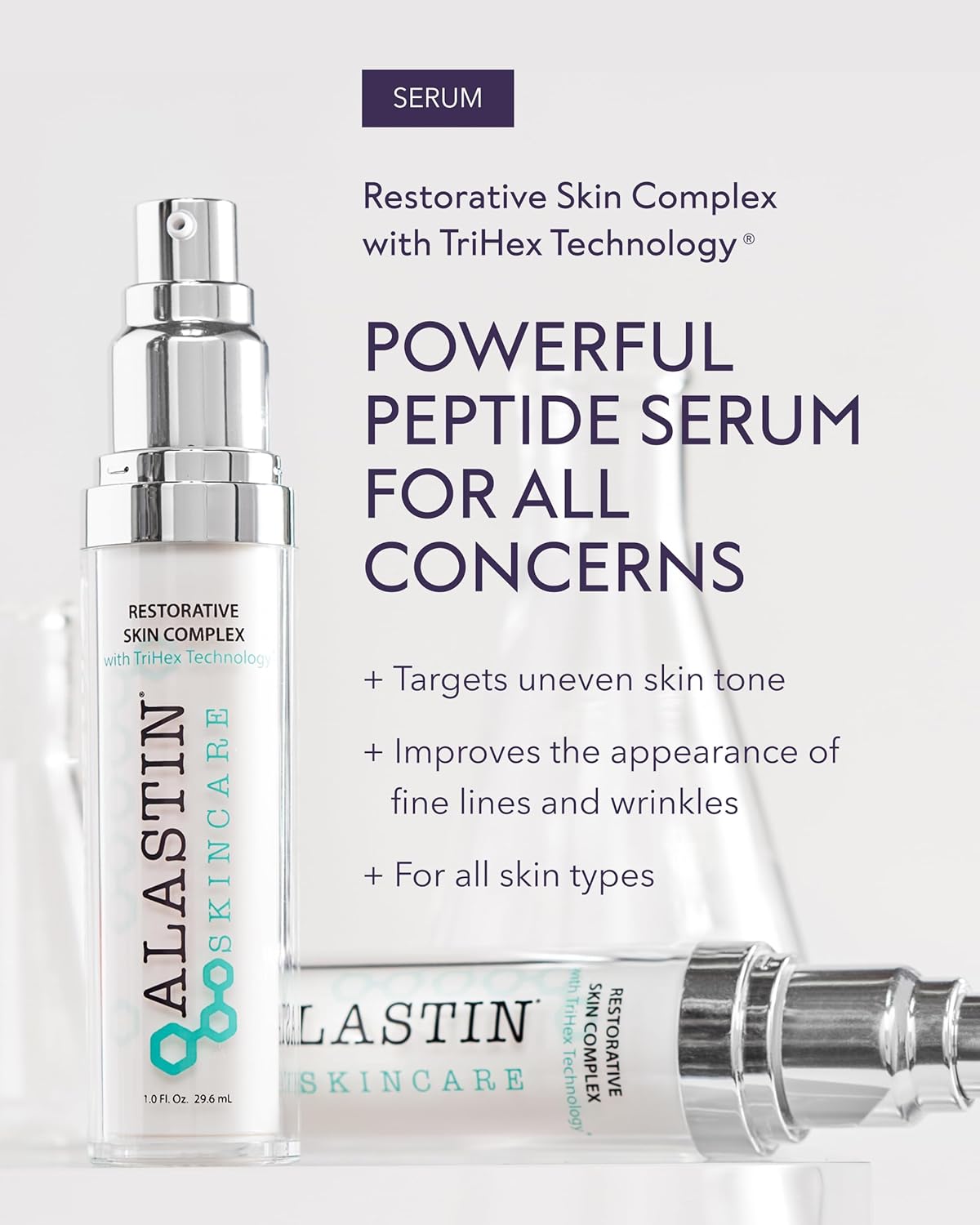 Zermet 1 Skincare Restorative Skin Complex Anti-Aging Face Serum (1 oz) | Reduce Fine Lines & Wrinkles | With Niacinamide to Improve Texture