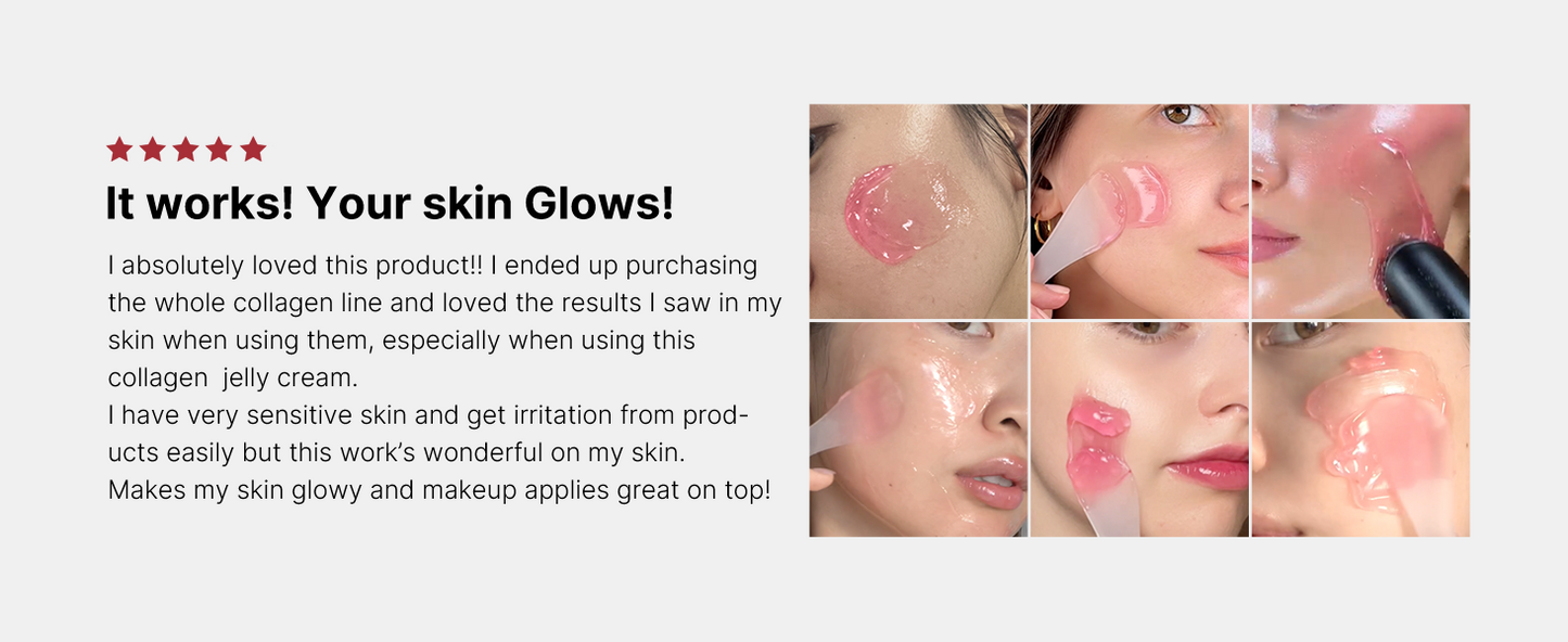 Zermet 1 Medicube Collagen Jelly Cream- Niacinamide & Freeze-Dried Hydrolyzed Collagen - Boosts skin's barrier hydration and gives 24h Glow & Lifted Look - Korean skincare (1.69 Fl Oz (Pack of 1))