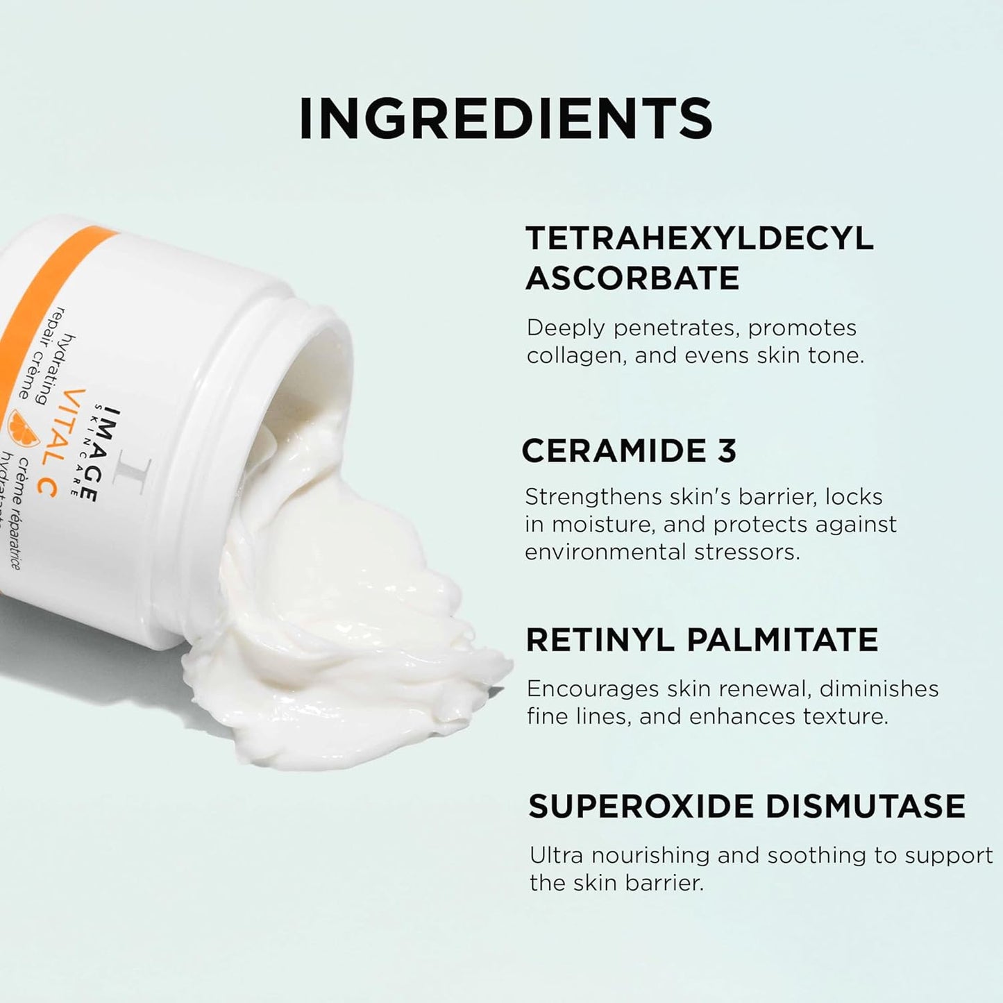 Zermet 1 Zermet 1  Skincare, VITAL C Hydrating Repair Crème, Face Night Cream Moisturizer with Hyaluronic Acid, for Dry Skin