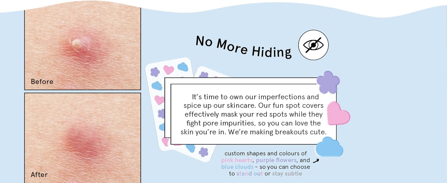 Zermet 1 grace & stella Award Winning Pore Strip - Pimple Patches for Face - Hydrocolloid Acne Patches - Absorbs Zits, Reduces Redness - Cute Patches Dermatologist-Tested, Vegan (Multishape, 36 Count)